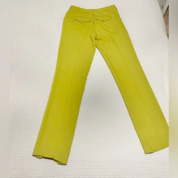 BCBGMaxazria chartreuse blazer pantsuit set - Picture 5 of 8